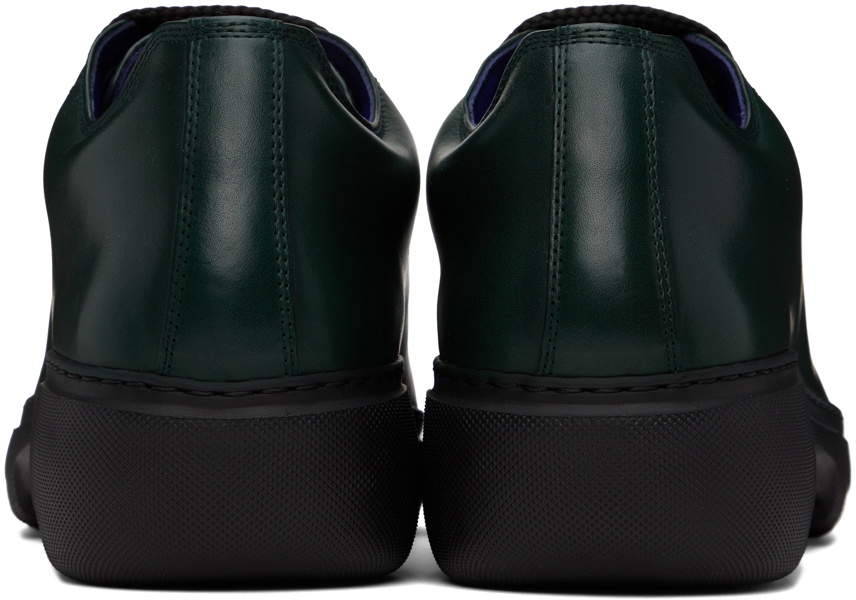 Burberry Green Leather Ranger Sneakers Burberry