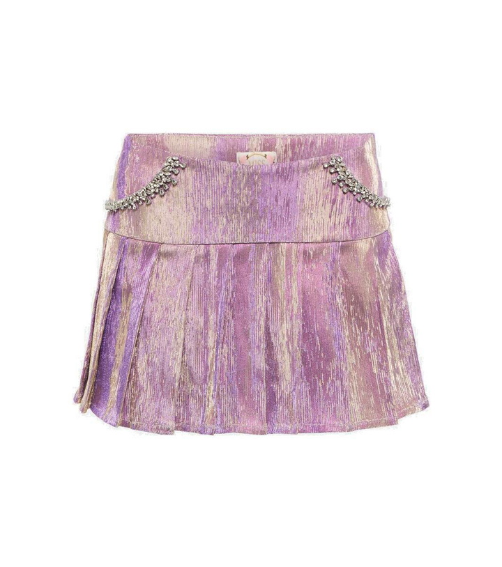 Photo: Miss Sohee Embellished pleated miniskirt