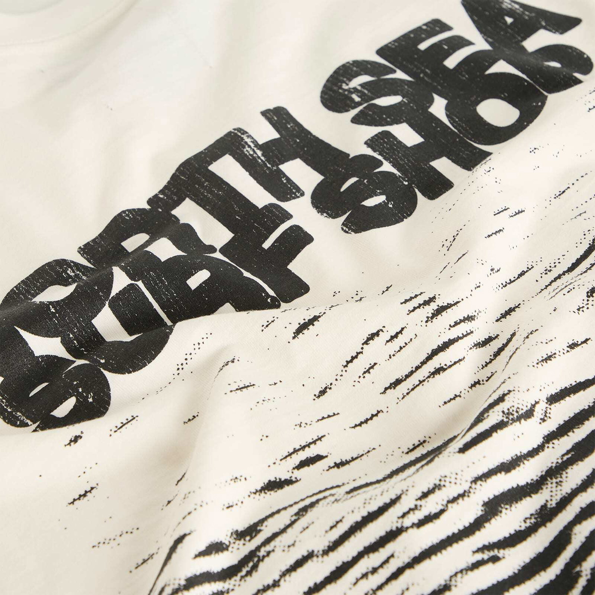 END. Coastal Locals Only T-Shirt in Ecru