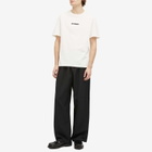 Jil Sander+ Men's Crew Neck Logo T-Shirt in Porcelain