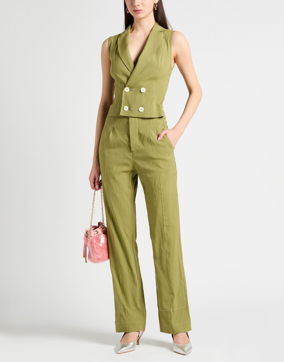 High Womens Jumpsuit in Sage green