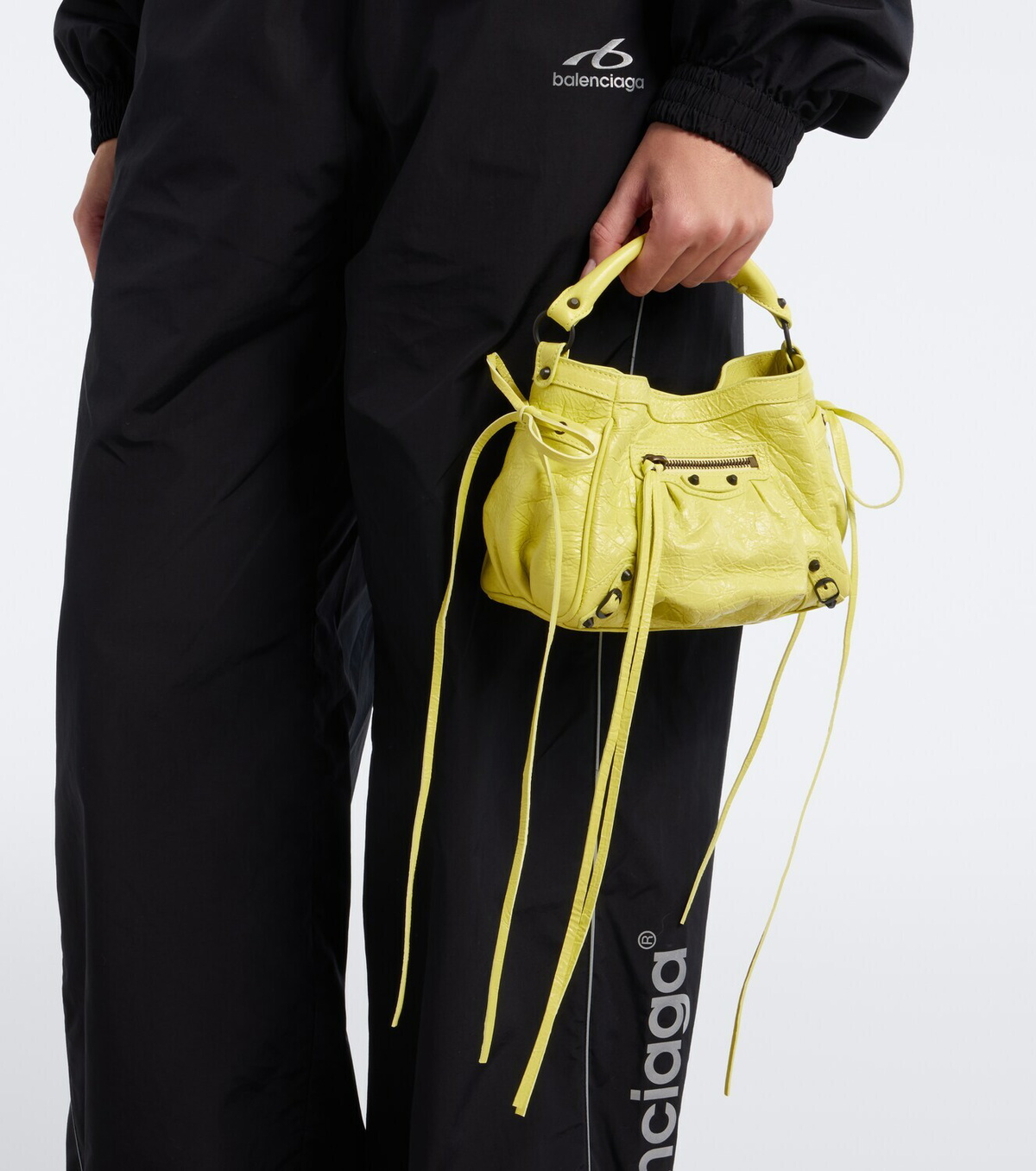 Balenciaga Le City Nano leather top-handle bag