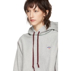 Noah NYC Grey Multicolor Stitch Hoodie