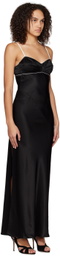 Anna October Black Waterlily Maxi Dress