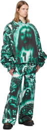 Gerrit Jacob Green Oversized Denim Jacket