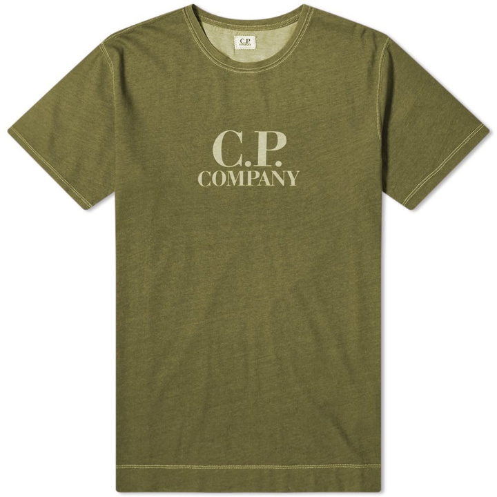 Photo: C.P. Company Garment Dyed Logo Tee