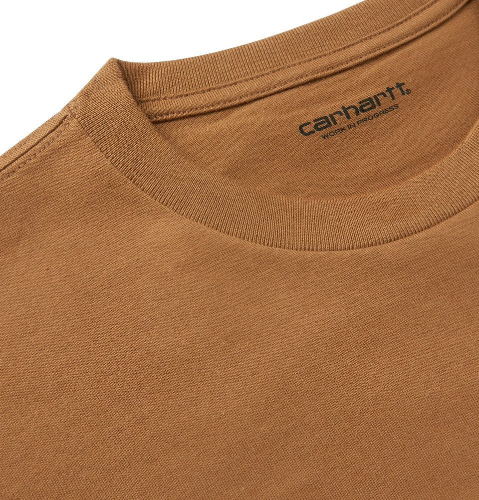 Logo Cotton T-shirt in Camel - Men