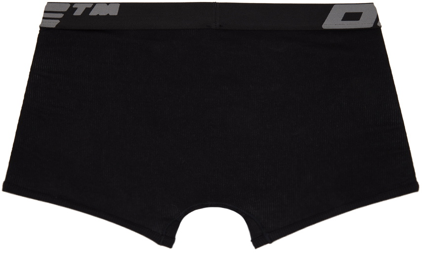 Pack Of Three Cotton Boxer Shorts Black Calvin Klein Underwear - Men