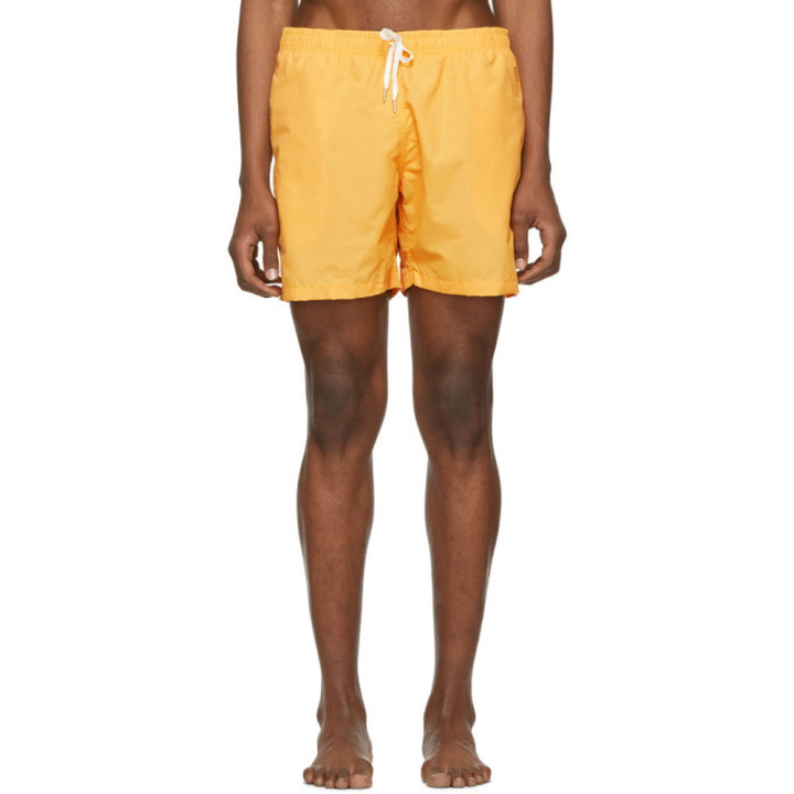 Photo: Bather Yellow Solid Swim Shorts