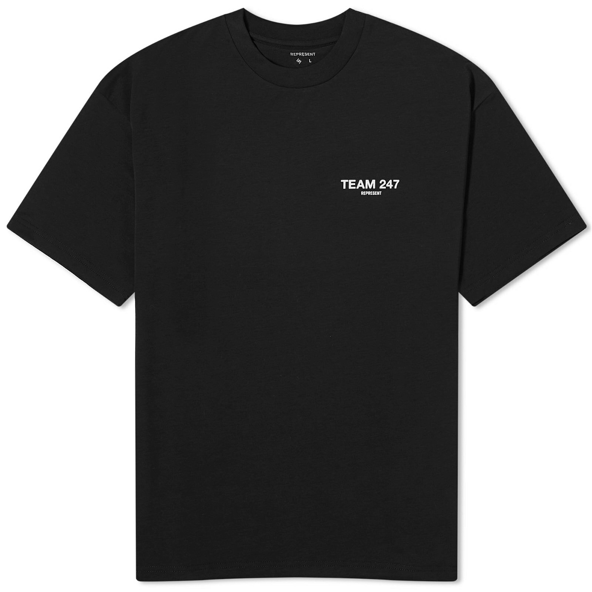 Represent Men's Team 247 Oversized T-Shirt in Jet Black Represent