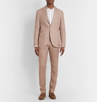 Brunello Cucinelli - Pinstriped Linen Suit Jacket - Neutrals