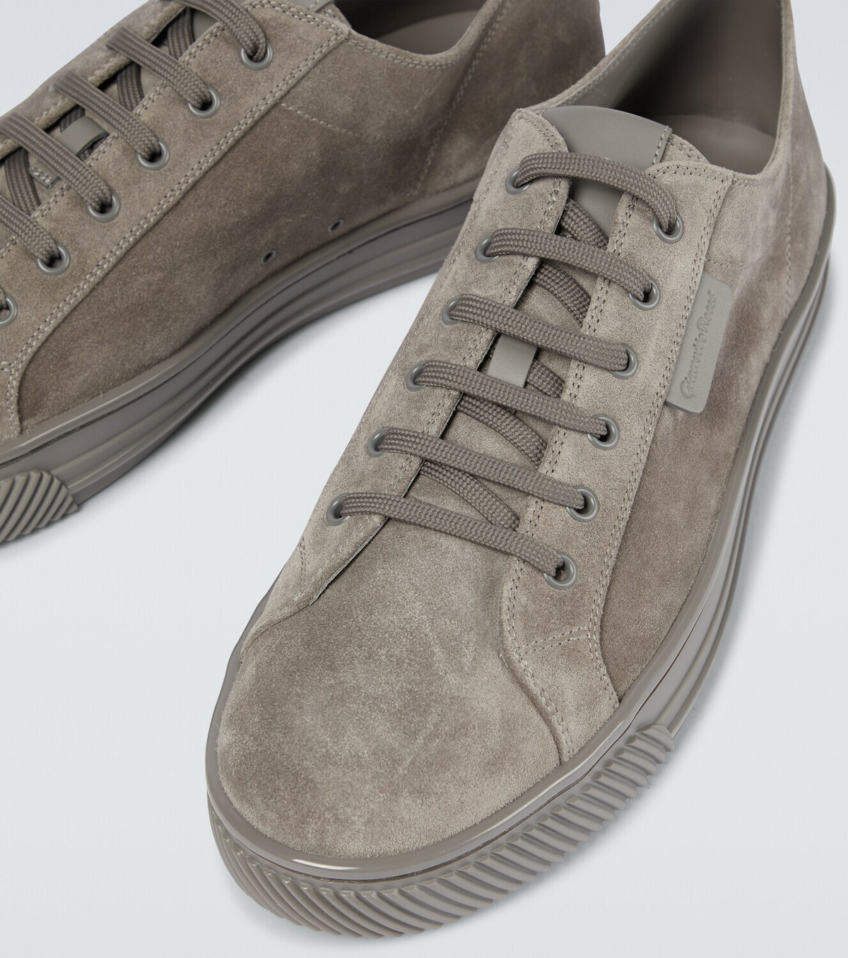 Gianvito Rossi - Low-top suede sneakers