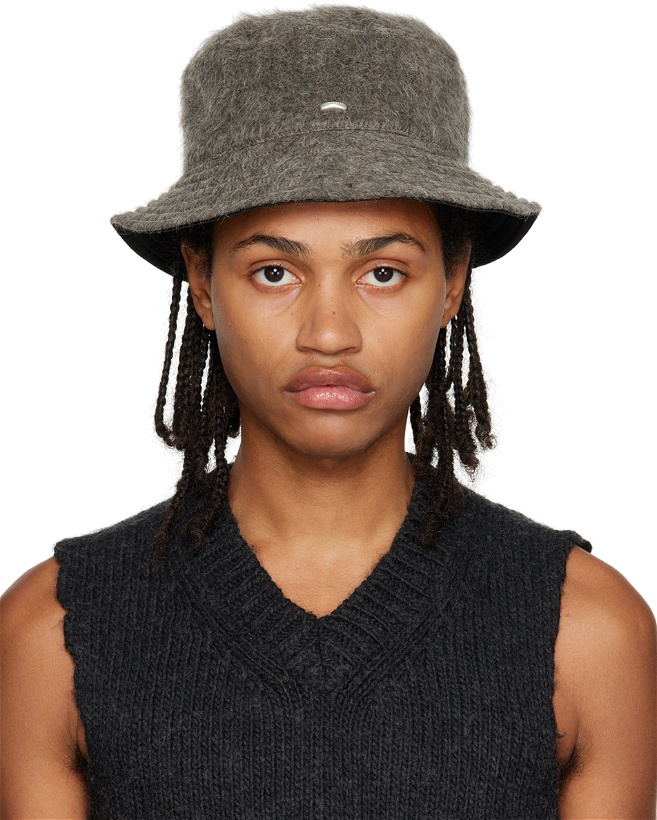 Photo: Our Legacy Gray Hairy Bucket Hat