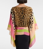 Roberto Cavalli Printed silk top