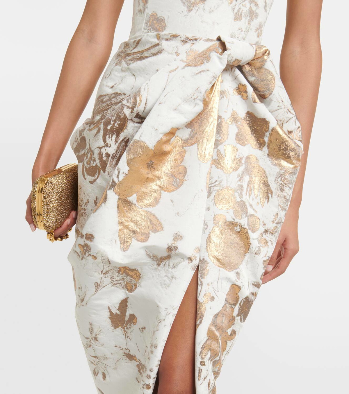 Alexander McQueen Asymmetric brocade gown Alexander McQueen Alexander McQueen Asymmetric brocade gown Alexander McQueen