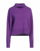 Maje Womens Turtleneck in Purple