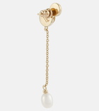 Chloé Darcey brass and pearl earrings