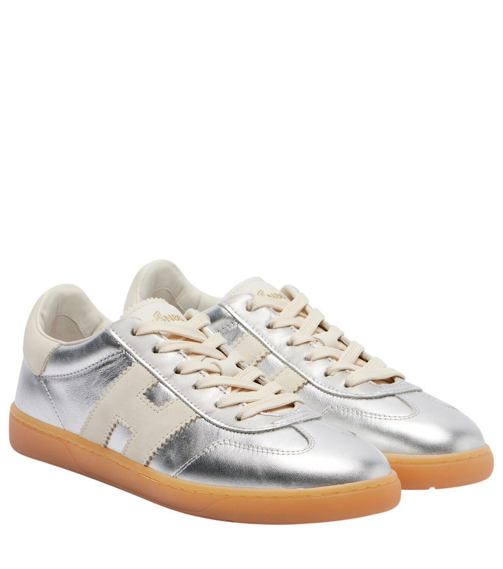 Photo: Hogan Cool metallic leather sneakers
