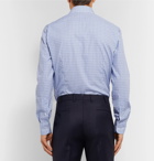 Etro - Blue Slim-Fit Micro-Checked Cotton-Poplin Shirt - Blue