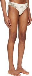 Jean Paul Gaultier Off-White 'The Tattoo Wings' Swim Briefs