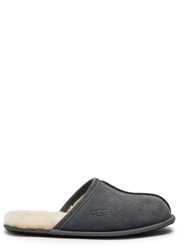 Photo: Ugg Scuff Suede Slippers Dark Grey