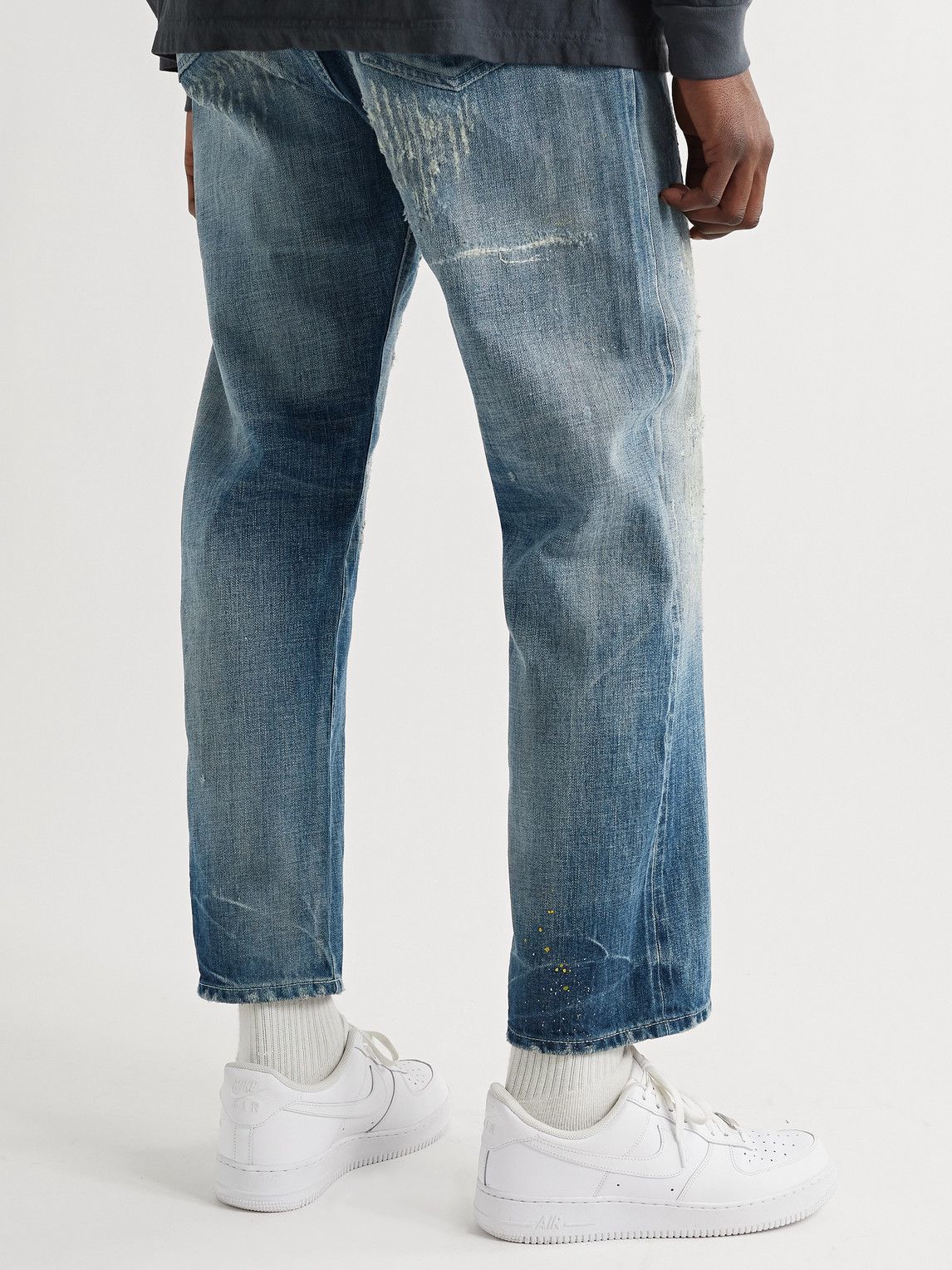 Neighborhood - Savage Deep-Basic Straight-Leg Distressed Selvedge