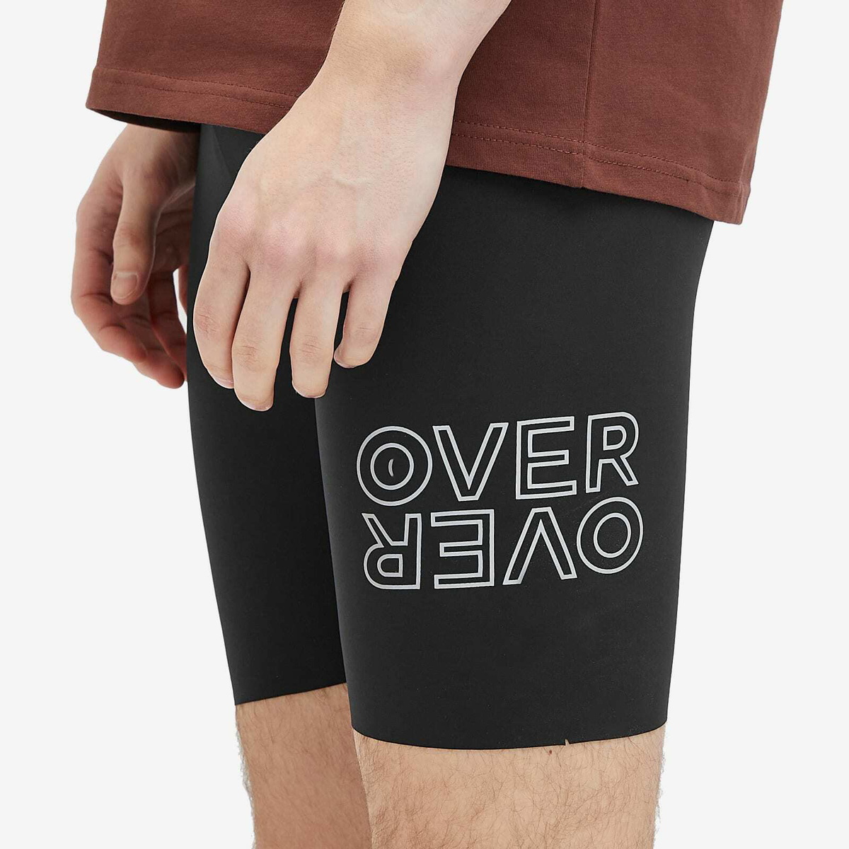 Over Over Men's Half Tight Shorts in Black