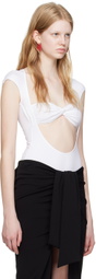 Beaufille White Baes Bodysuit