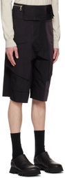 JiyongKim Black Graphic Shorts