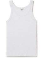 SCHIESSER - Friedrich Slim-Fit Ribbed Cotton-Jersey Tank Top - White