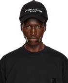 WOOYOUNGMI Black Silicone Logo Ball Cap