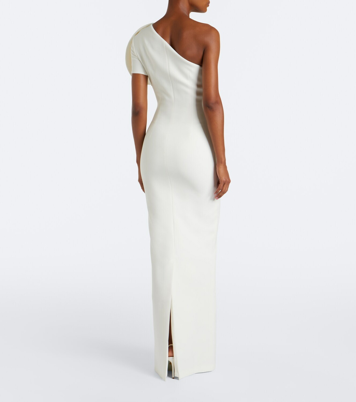 Safiyaa One-shoulder crêpe gown