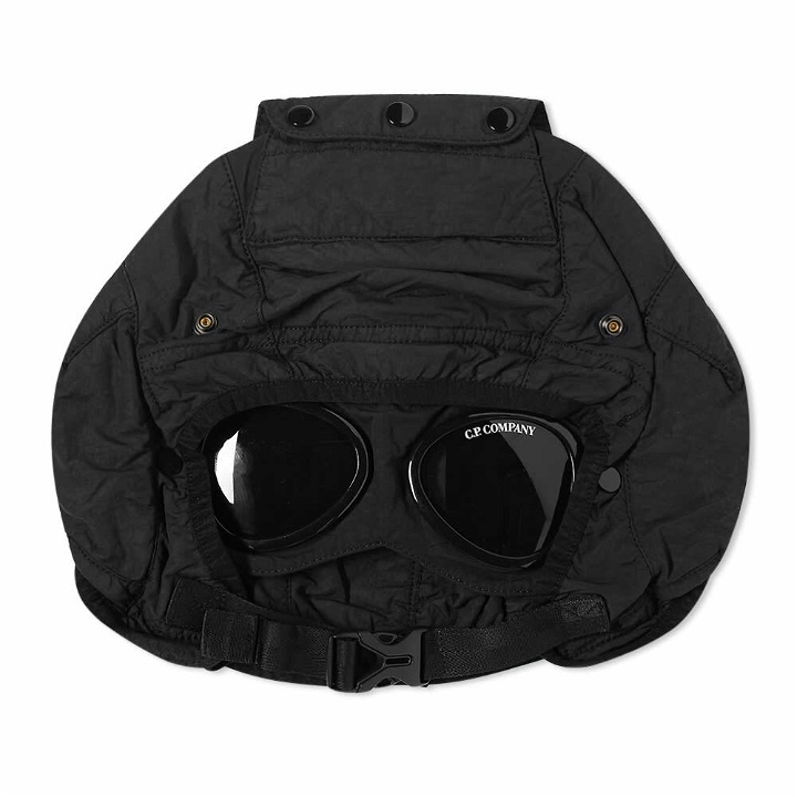 Photo: C.P. Company Men's Nylon Goggle Hood in Black