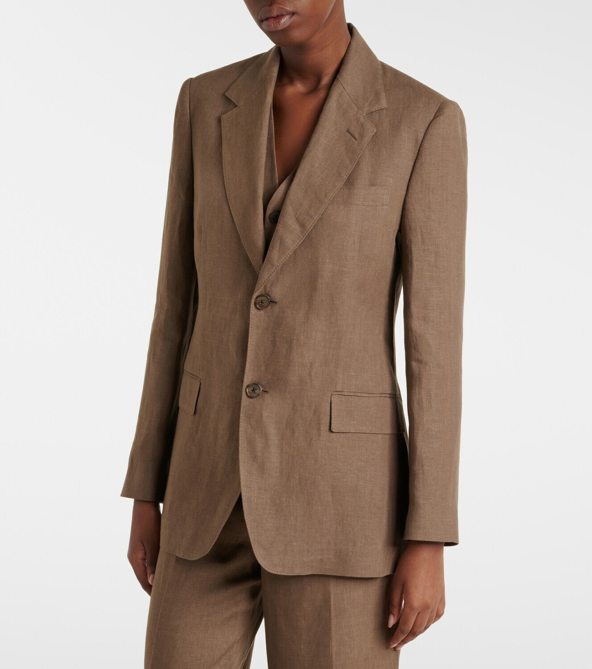 Ralph Lauren Collection Marcy linen blazer