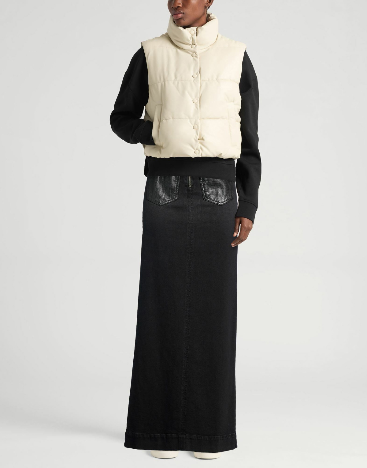 Versace Jeans Couture Womens Denim skirt in Black