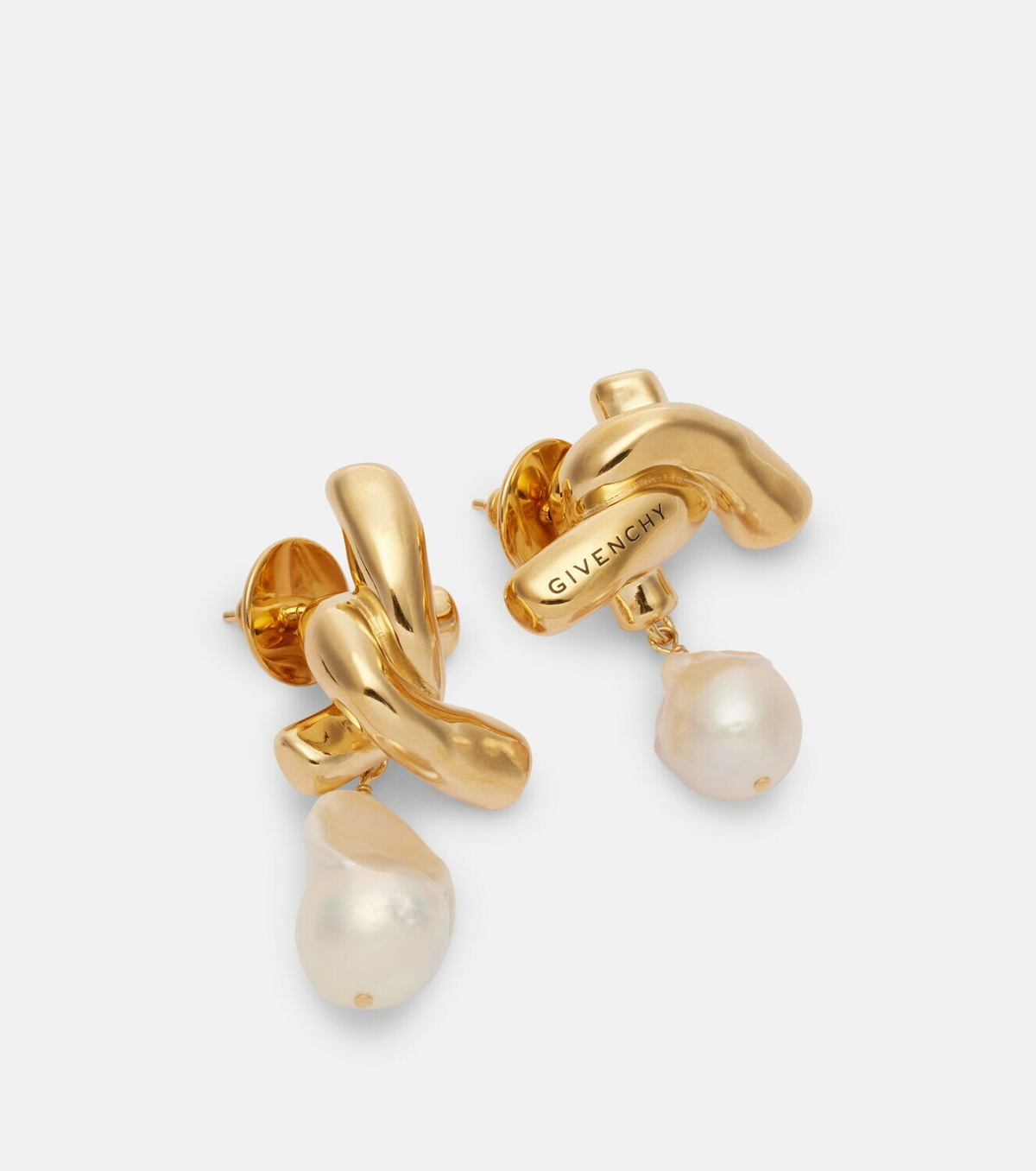 Givenchy Chain Link pearl-embellished earrings
