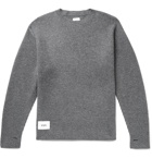 WTAPS - Waffle-Knit Merino Wool Sweater - Gray