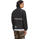 AAPE by A Bathing Ape Black Graphic Coach Jacket