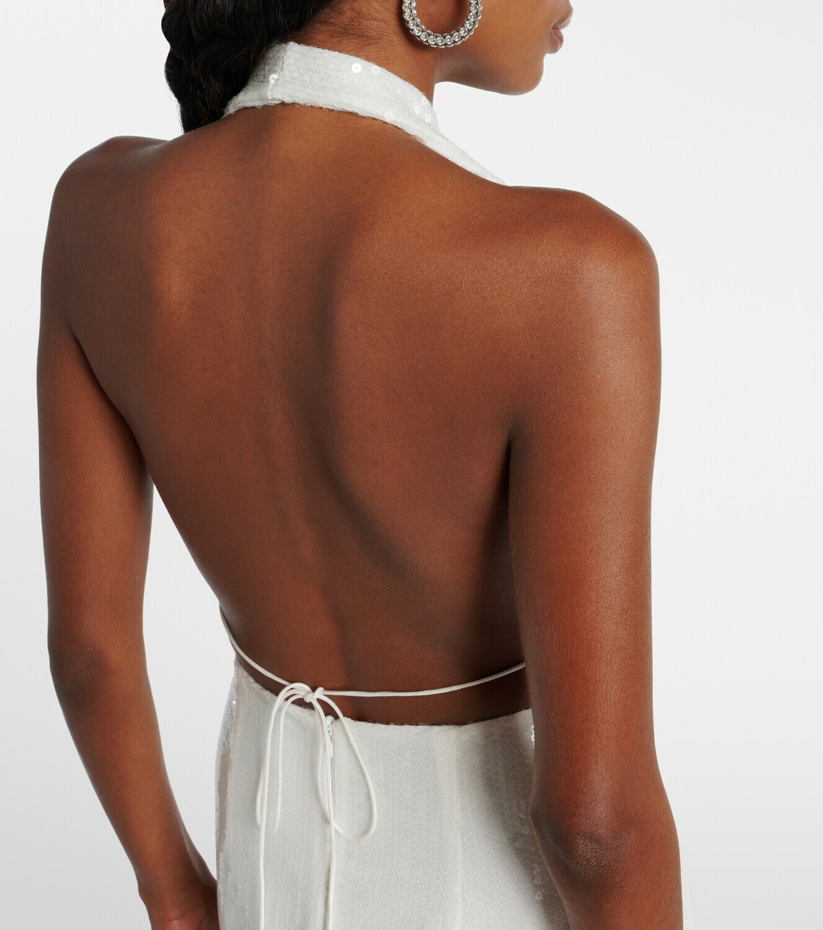 Alex Perry Bridal sequined open-back minidress
