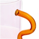 Sophie Lou Jacobsen Wave Pitcher in Pink/Amber