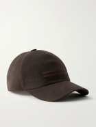 Zegna - Oasi Logo-Detailed Linen Baseball Cap - Brown