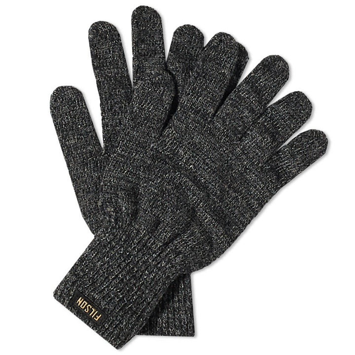 Photo: Filson Men's Full Finger Knit Glove in Charcoal
