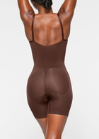 Skims Seamless Sculpt Mid-thigh Bodysuit Brown