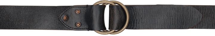 Photo: RRL Black Leather Double–O-Ring Belt