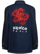 KENZO PARIS Varsity Cotton Denim Workwear Jacket