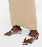 The Row Leather thong sandals