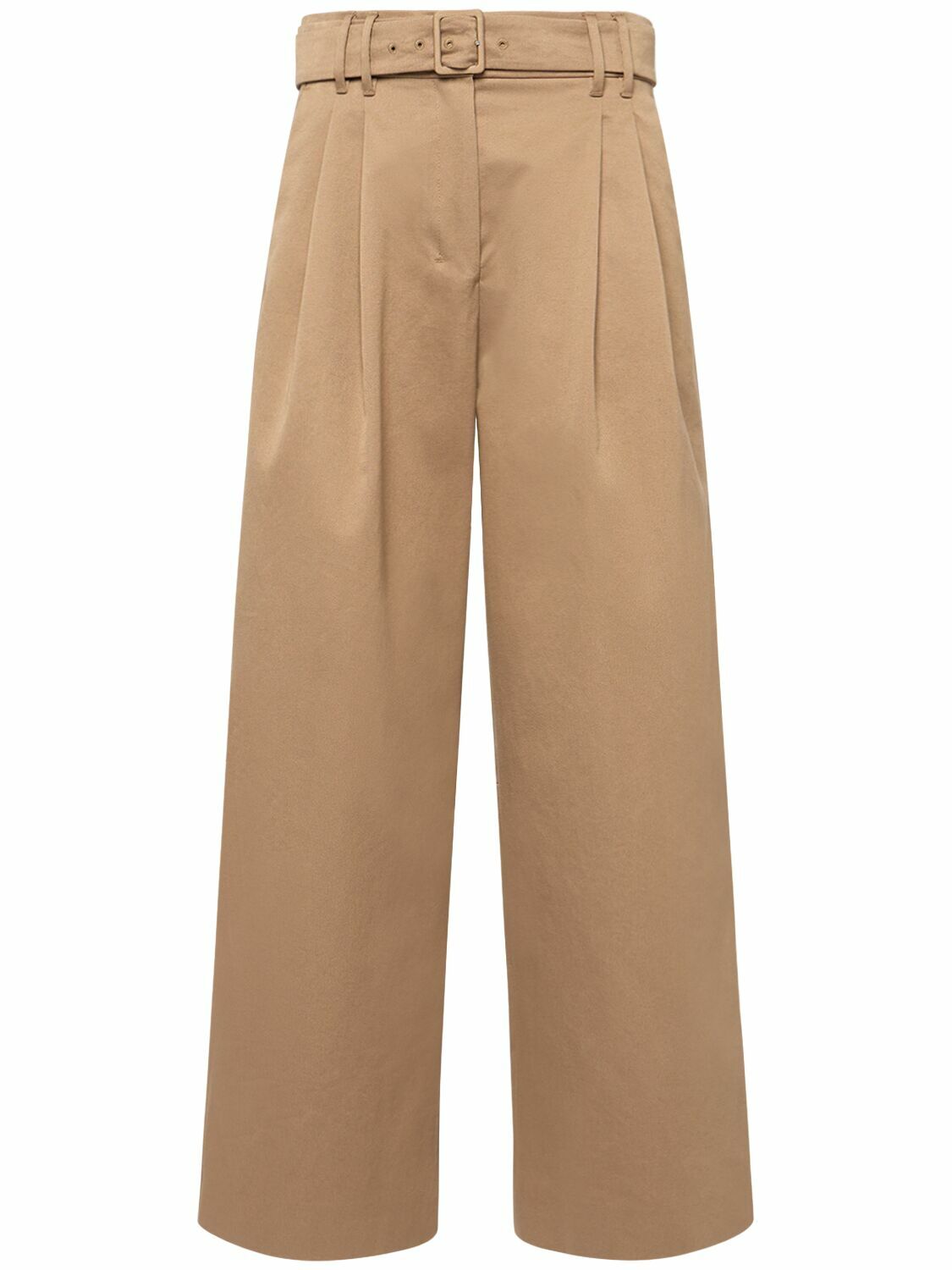 S MAX MARA Dina Cotton Gabardine Wide Pants S Max Mara