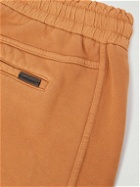 SAINT LAURENT - Tapered Cotton-Jersey Sweatpants - Orange
