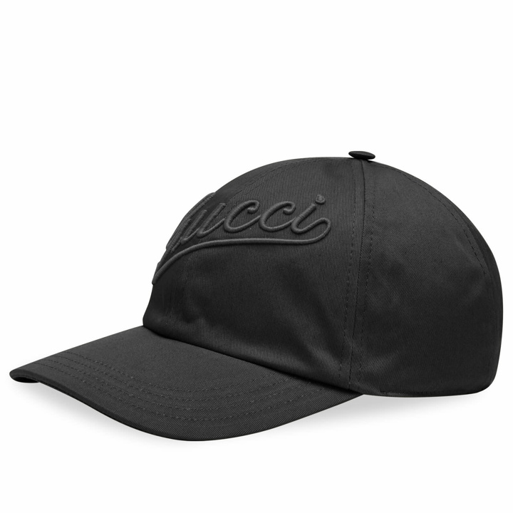 Photo: Gucci Men's Script Logo Cap in Black