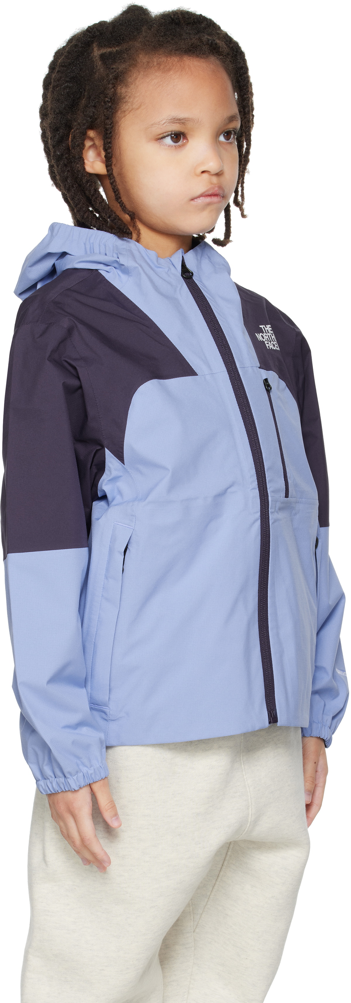 The North Face Kids Big Kids Blue & Purple Hike Packable Shell Jacket